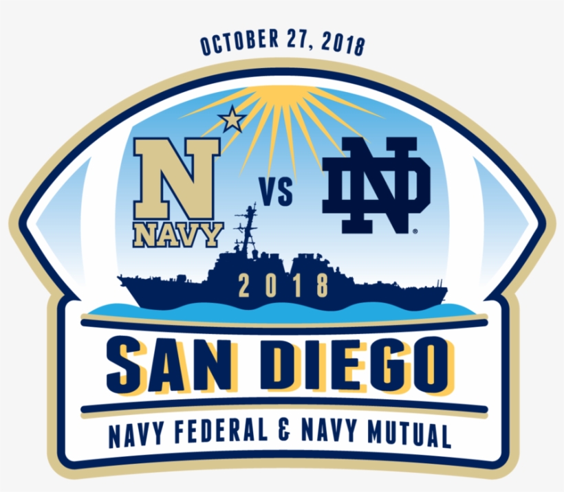 2018-navynd Logo - Navy Notre Dame San Diego, transparent png #1361385
