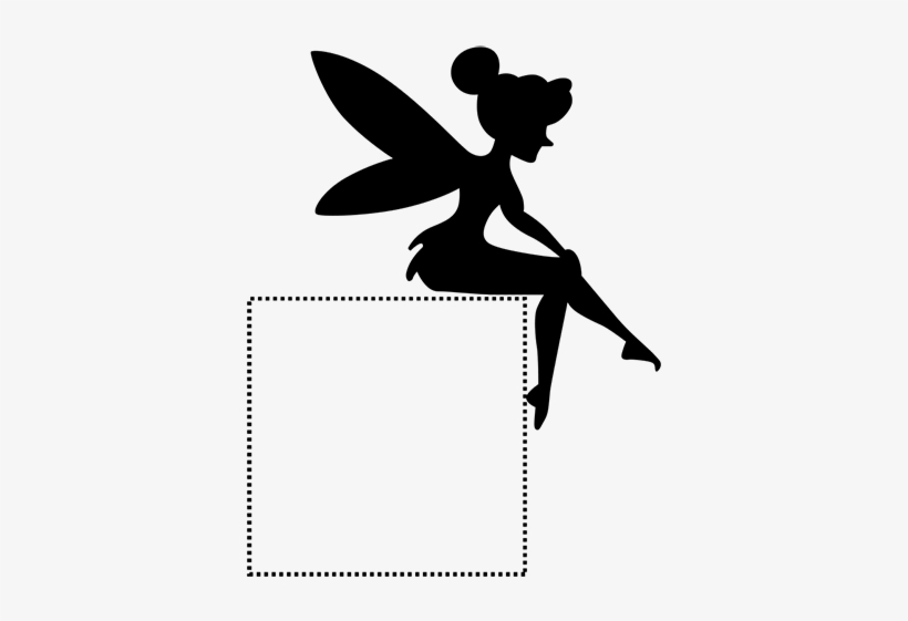 Image Result For Sitting Fairy Silhouette Fairy Silhouette, - Bermuda Shorts Graphics Tinkerbell 2.5" Wall Or Light, transparent png #1361529