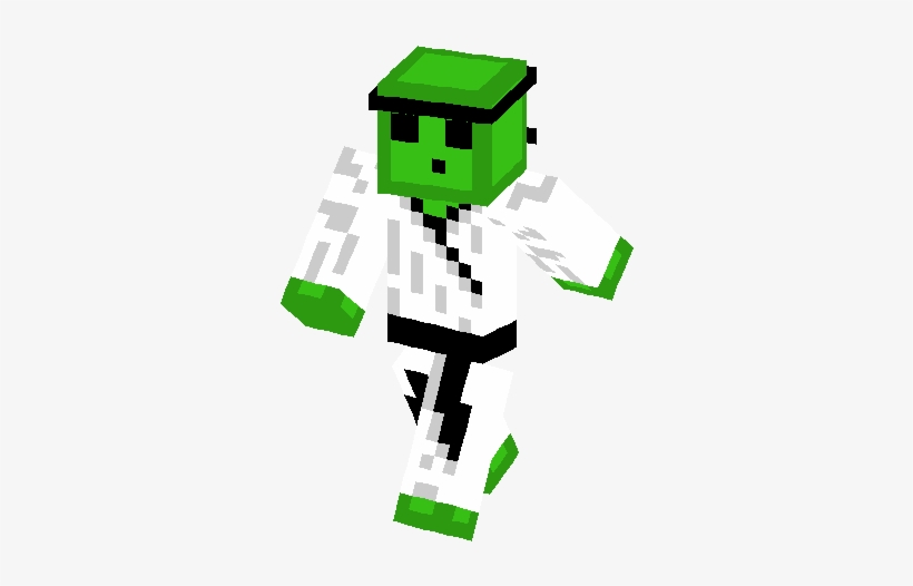 Slime Karateca Skin - Minecraft Slime Skin Png, transparent png #1361716