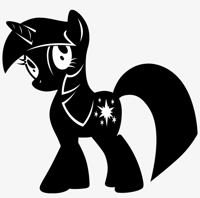 Twilight Sparkle Silhouette By Leafit - My Little Pony Twilight Sparkle Silhouette, transparent png #1361827