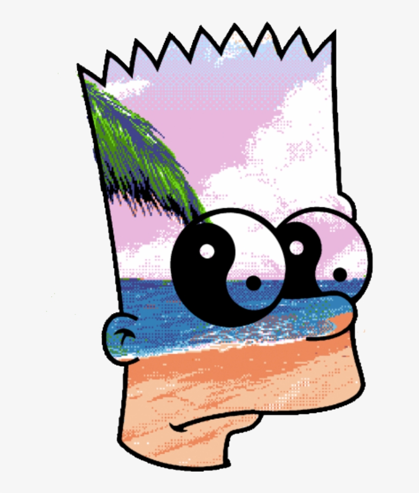 Simpsons Art Character Remixit Freetoedit - Cartoon, transparent png #1361921