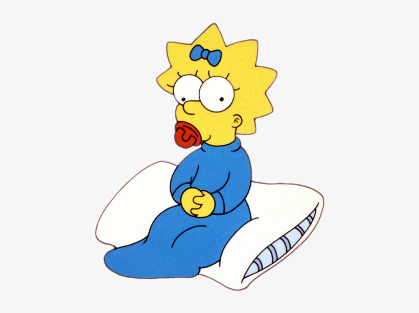 Cartoon Characters Simpsons Png - Maggie Simpsons Png, transparent png #1362101