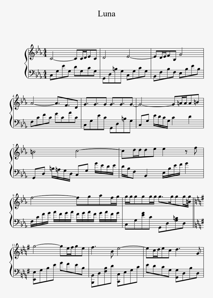 Uploaded On Nov 14, - Moon Piano Sheet Music, transparent png #1362304