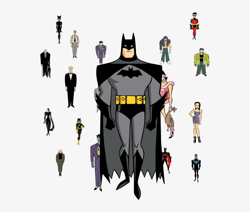 Batman Cartoon Characters - Batman (life Size Stand Up), transparent png #1362515