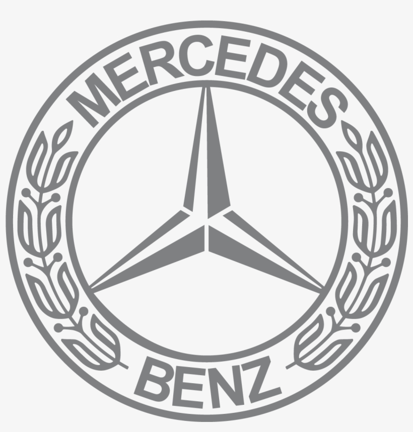 Mercedes Benz Laurel Wreath Vintage And Star Logo Vector - Mercedes Benz Logo Alt, transparent png #1362678