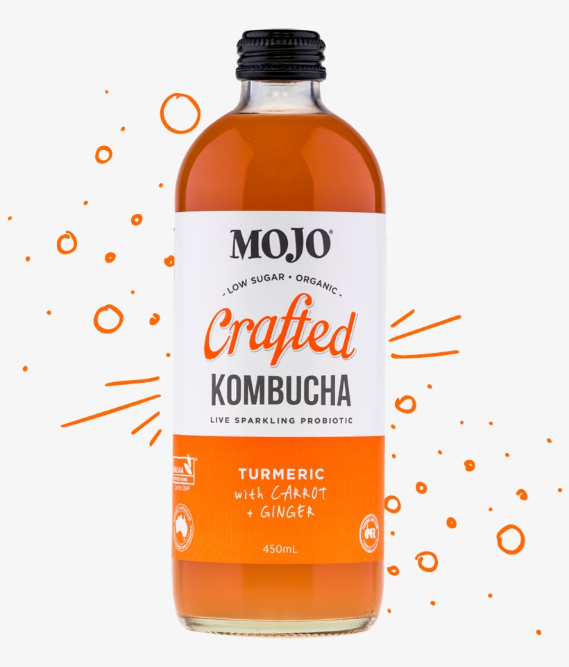 Mojo Turmeric Ginger - Turmeric Carrot Ginger Kombucha, transparent png #1363864