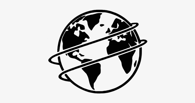 Valentia Transatlantic Cable Foundation - Globe Logo Black And White, transparent png #1364175