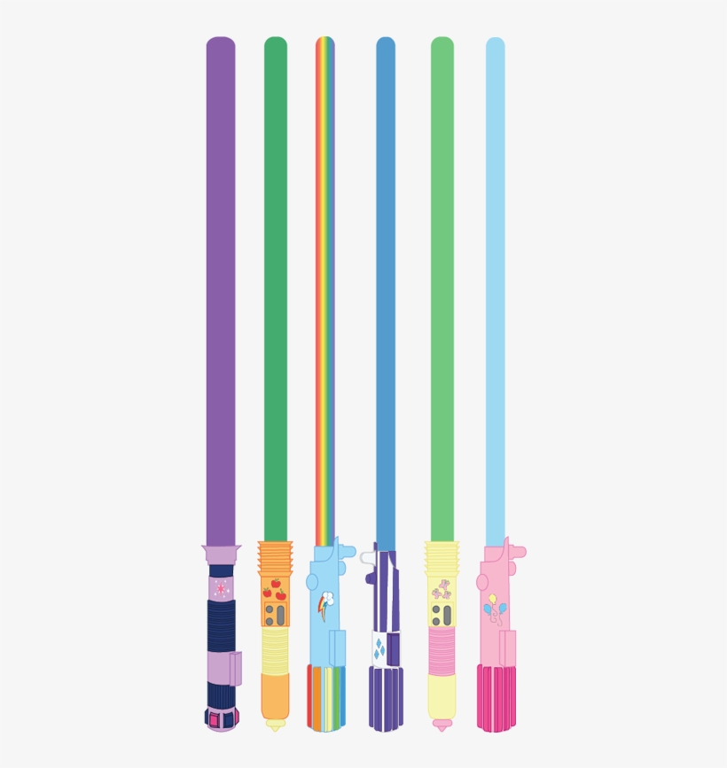 Mane 6's Lightsabers By Stu-artmcmoy17 On Deviantart - Equestria Girls Star Wars Art, transparent png #1364535