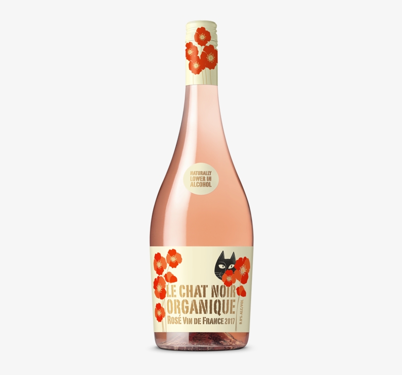 Le Chat Noir Organique Rose - Le Chat Noir Shiraz 2014 (pyrenees, France), transparent png #1364630