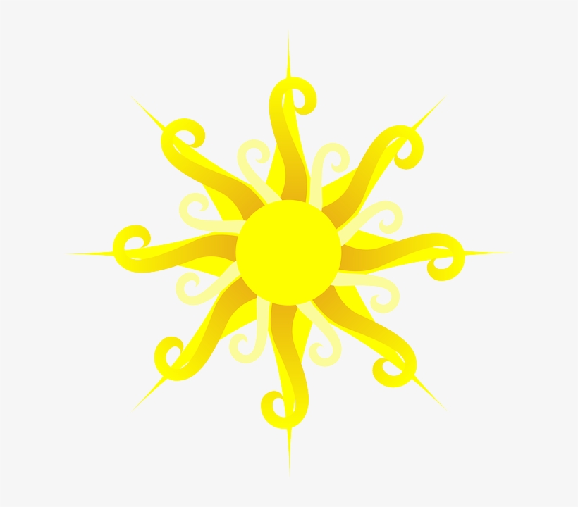 Sun, Shining, Yellow, Bright, Light - South West Asia Flag, transparent png #1364665