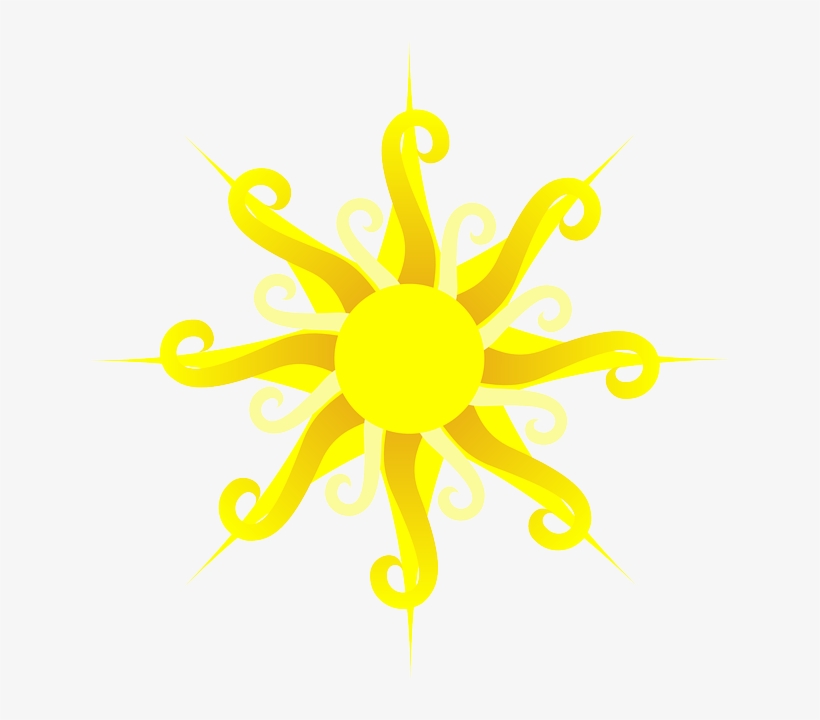 Sun, Shining, Yellow, Bright, Light - South West Asia Flag, transparent png #1364665
