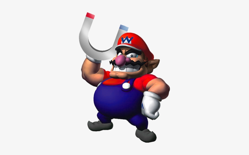 Magnet Wario Smw3d - Wario Mario Party 8, transparent png #1364698