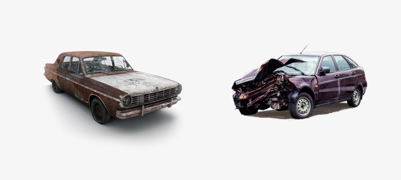 Any Condition, Any Time - Pile Of Rusted Junk Car, transparent png #1364906