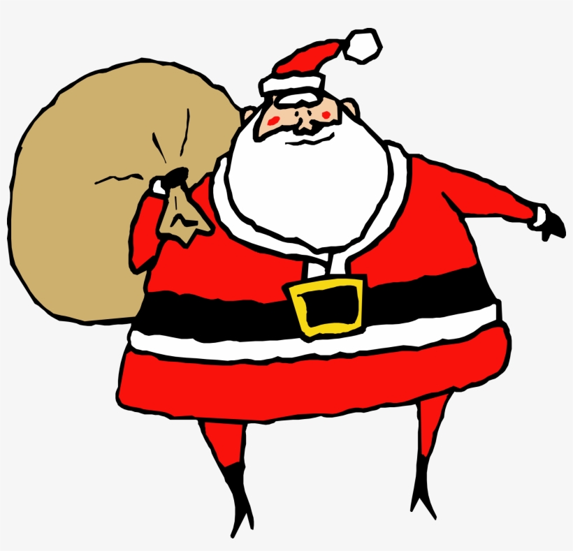 Bag Clipart Santa Claus - Christmas Clip Art Santa, transparent png #1365470