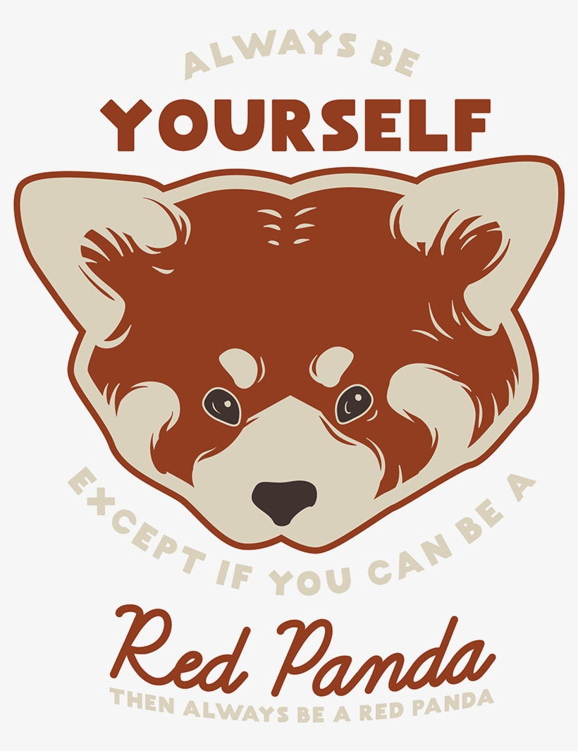 Red Panda T-shirt Design - Student, transparent png #1365851