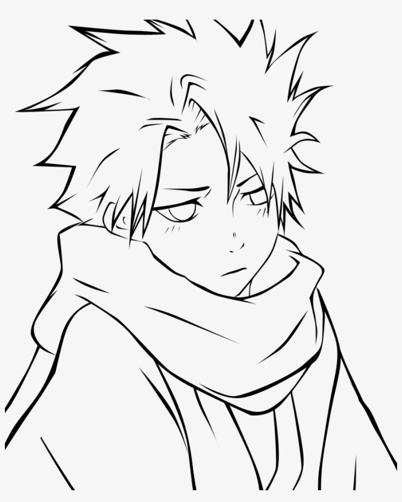 Amazing Anime Guy Coloring Pages Unique Cute Characters - Anime Characters Coloring Pages, transparent png #1366002