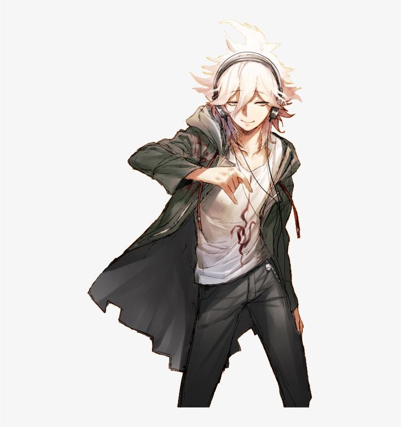 Anime Guy - Danganronpa Nagito Komaeda Cosplay Wig, transparent png #1366112