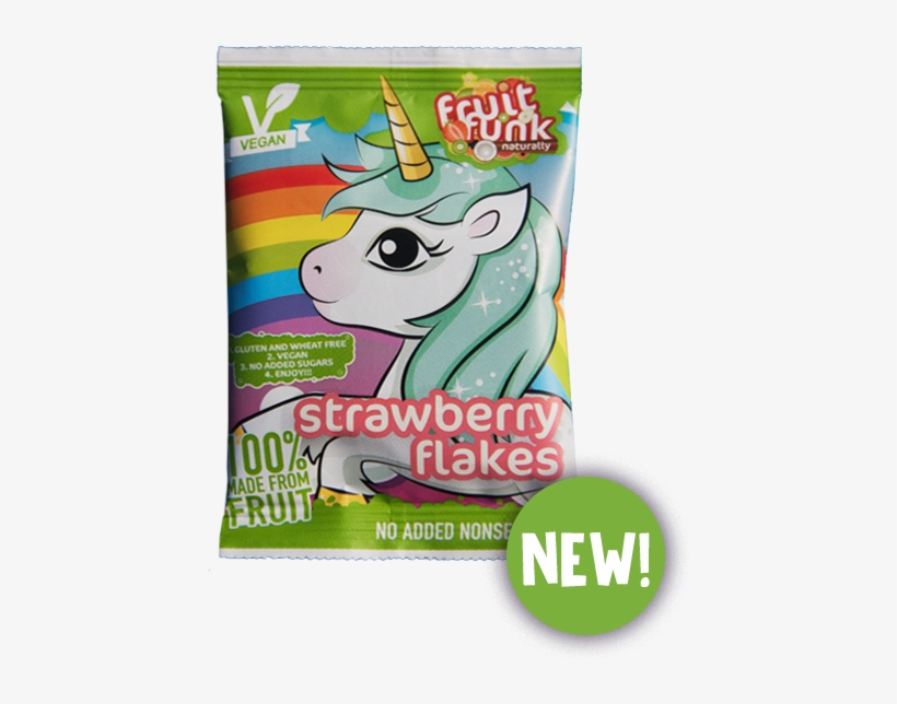 Strawberry - Fruitfunk Unicorn Happybag Aardbei, transparent png #1366244