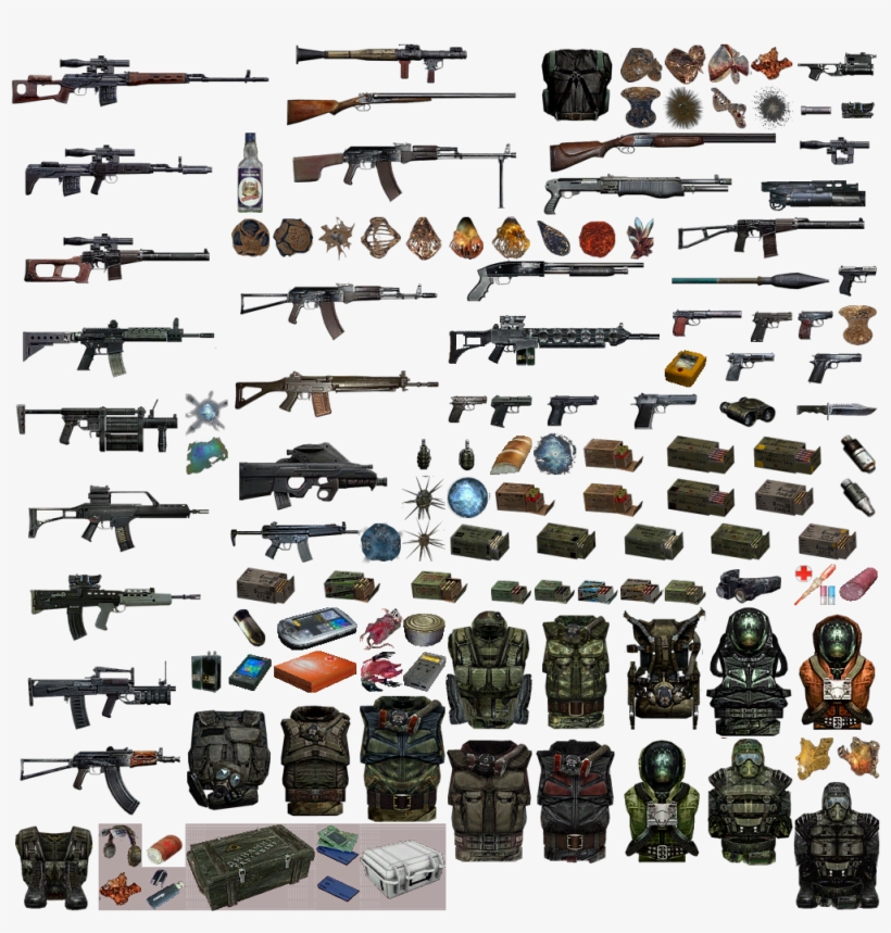 2205 Inventory Icons - Stalker Call Of Pripyat Weapons, transparent png #1366401