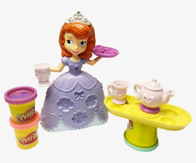 Disney Junior Sofia The First Tea Time Playset By Play-doh - Sofia The First Play Doh, transparent png #1366727