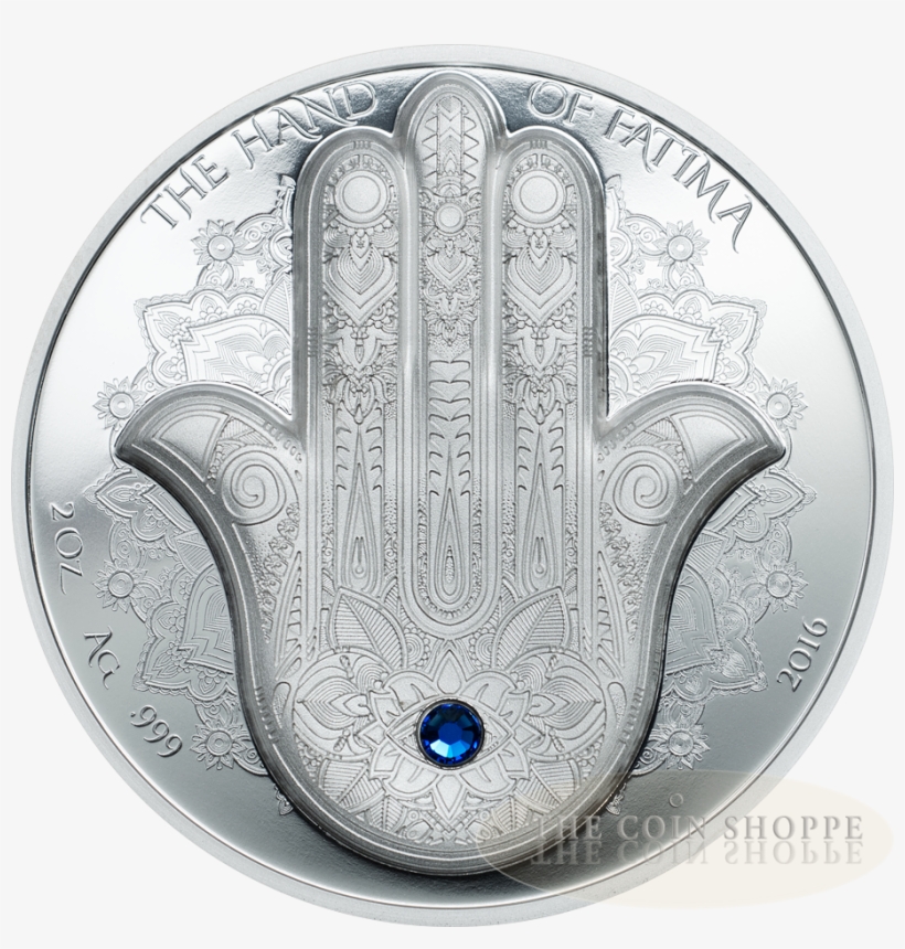 Hand Of Fatima - Hand Of Fatima - Hamsa 2oz Swarovski, transparent png #1366811