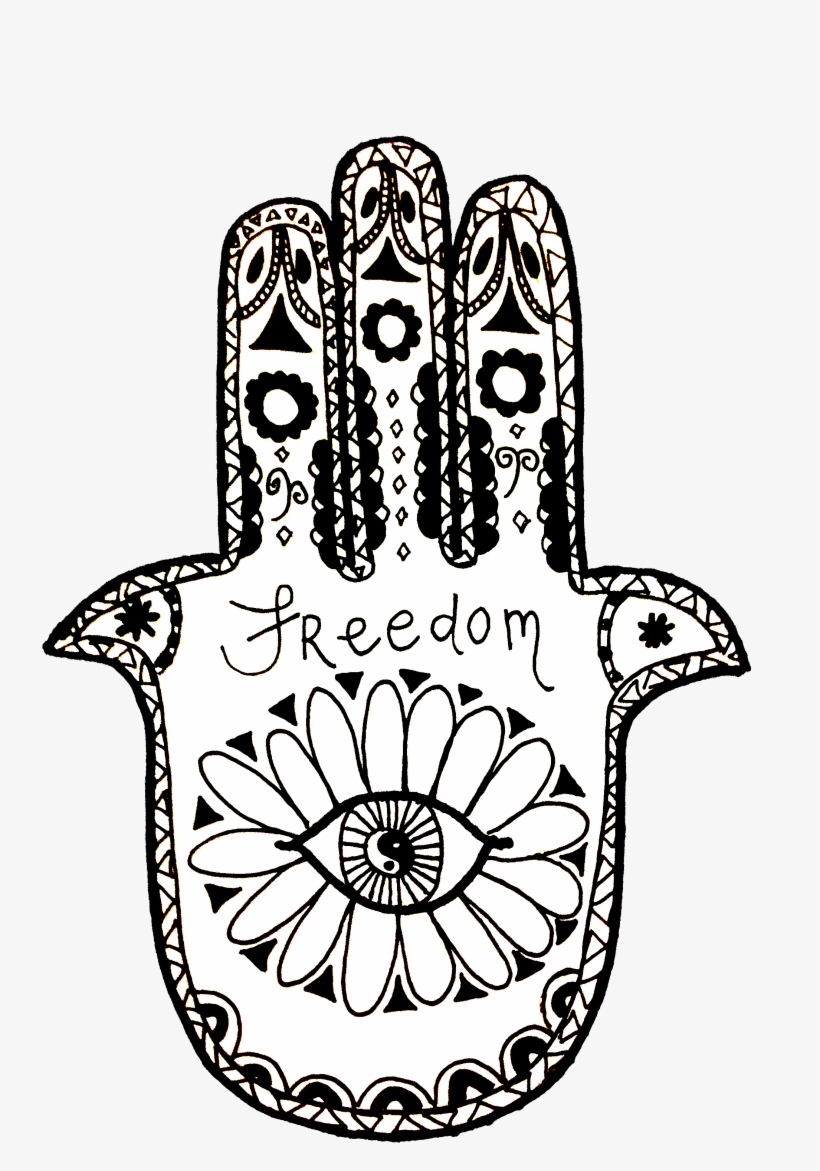 Freedom Hamsa - Hamsa, transparent png #1366938