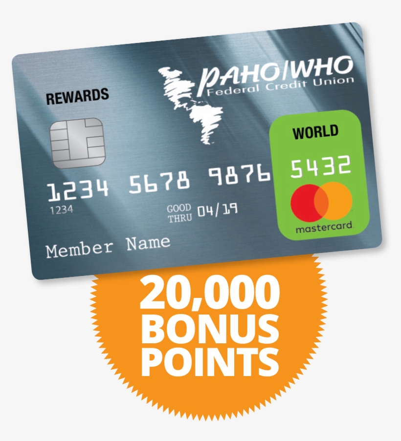 Apply For Your Paho/who Fcu Rewards World Mastercard - Credit Card, transparent png #1367419