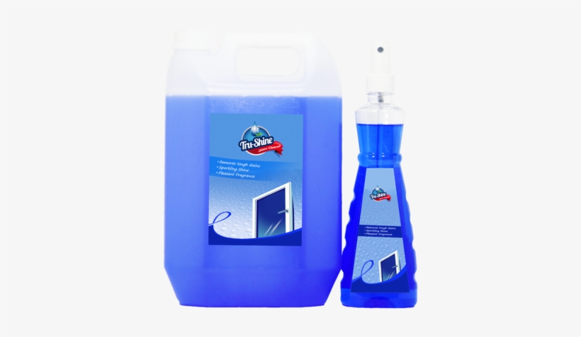 Tru-shine Glass Cleaner - Plastic Bottle, transparent png #1367801