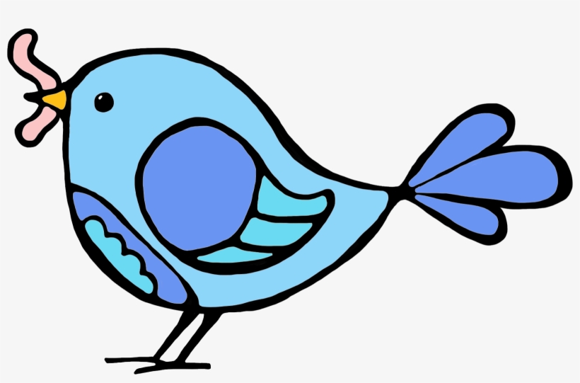 With Worm Png Transparent Images Pluspng Clip - Bird With Worm In Mouth Clipart, transparent png #1367948
