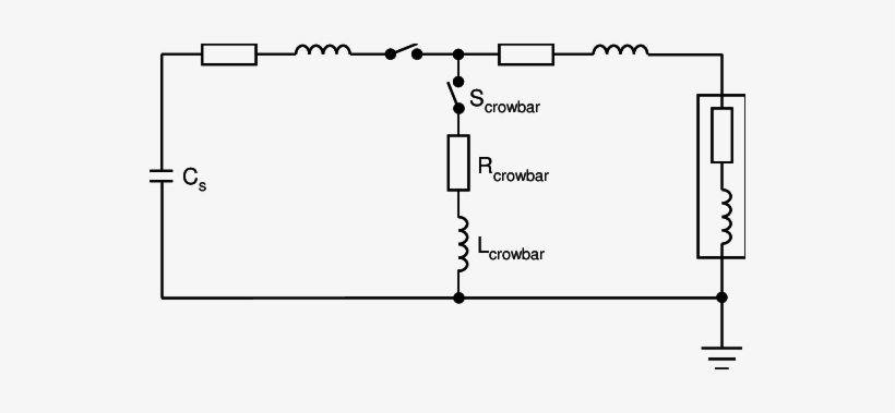 -circuit Of An Impulse Current Generator With Crowbar - Diagram, transparent png #1368084