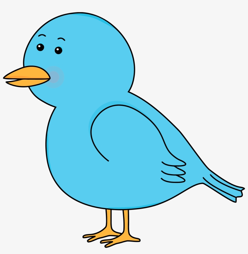 Waiting Cute Cartoon Bird Clipart Png - Bird With Worm Clipart, transparent png #1368521