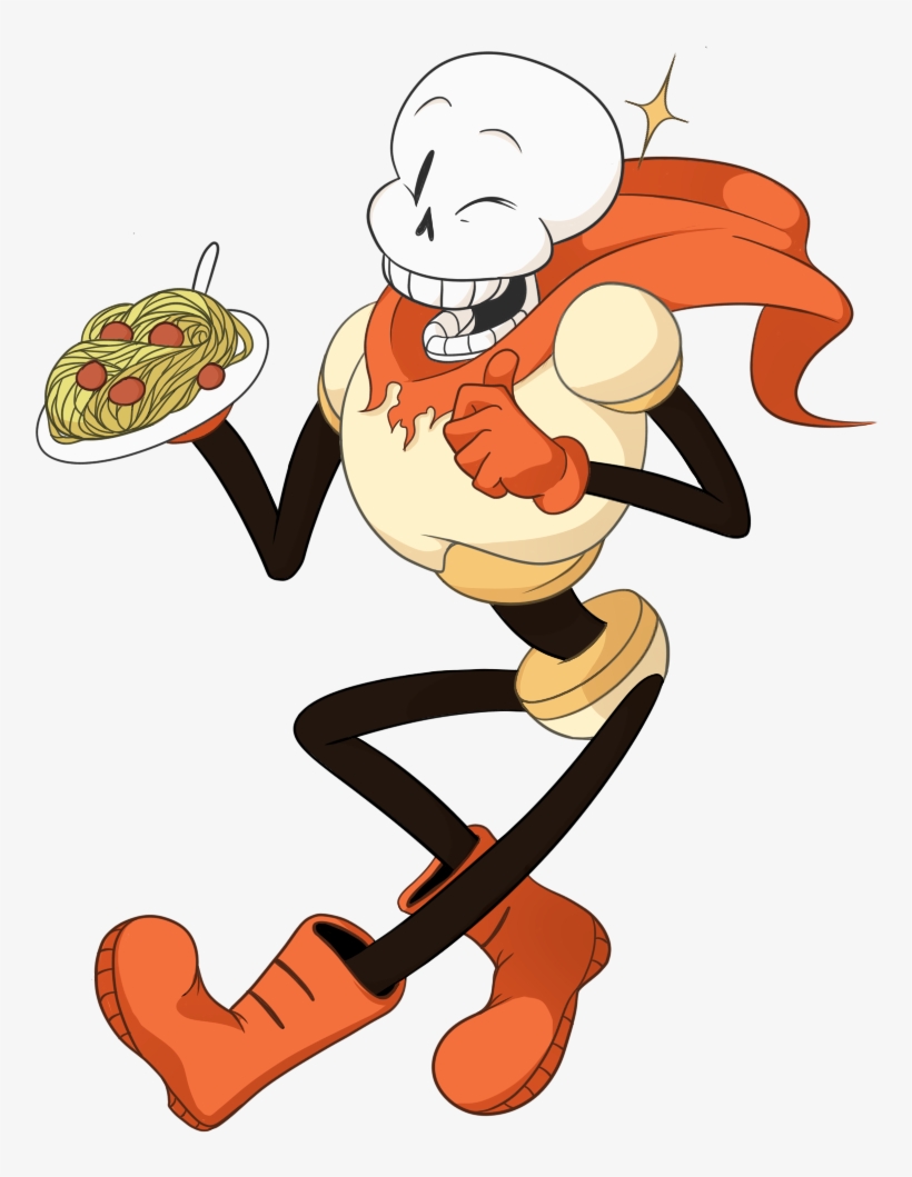 Papyrus With Spagetti - Papyrus Undertale, transparent png #1368542