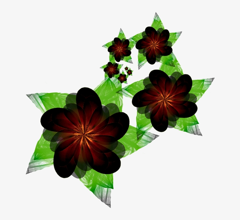 Fractal Manip Stock Flower - Flower Dark Png, transparent png #1368650