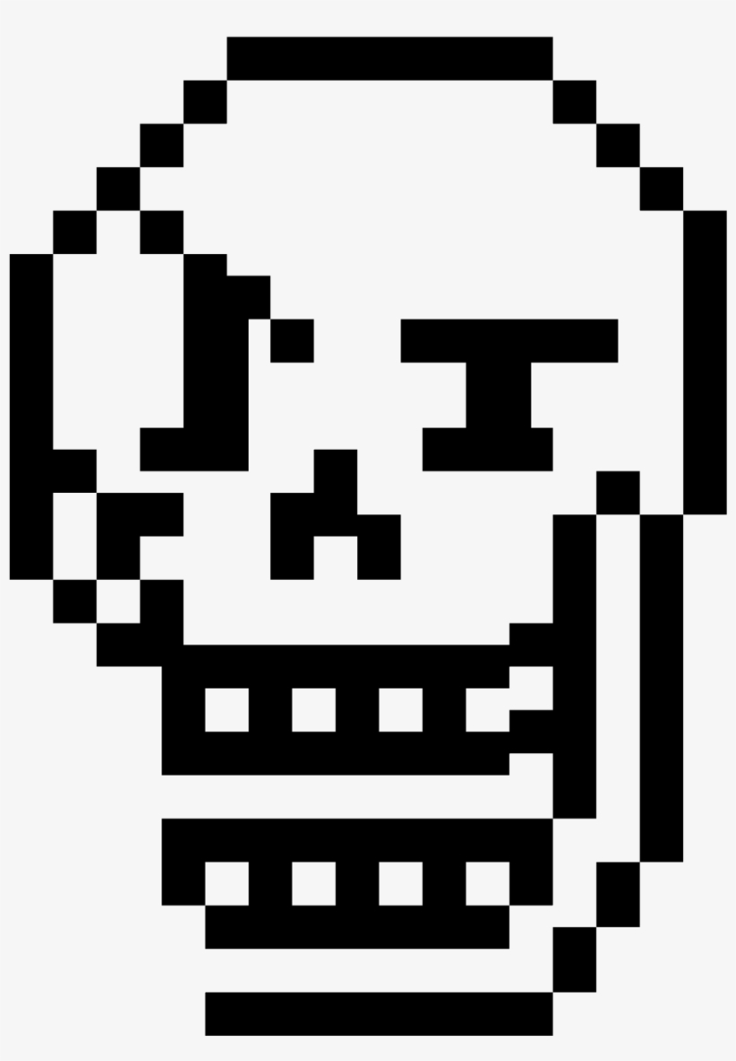 Papyrus Face Png - No Face Pixel Art, transparent png #1368652