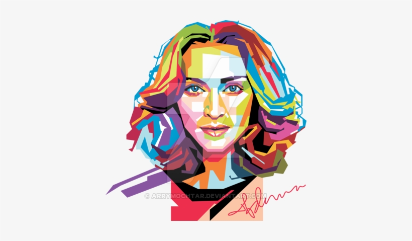 Image Black And White Download Madonna In Popart Portrait - Madonna Pop Art, transparent png #1368804