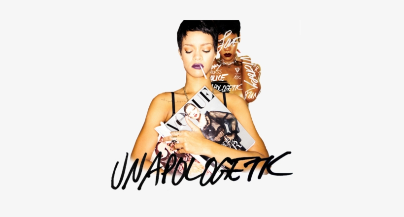Drawing Rihanna Unapologetic - Rihanna - Stay - Piano/vocal Sheet Music, transparent png #1368861