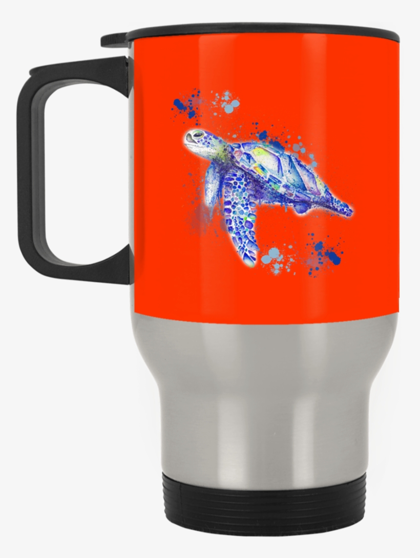 Watercolor Sea Turtle Mugs - Mug, transparent png #1369170