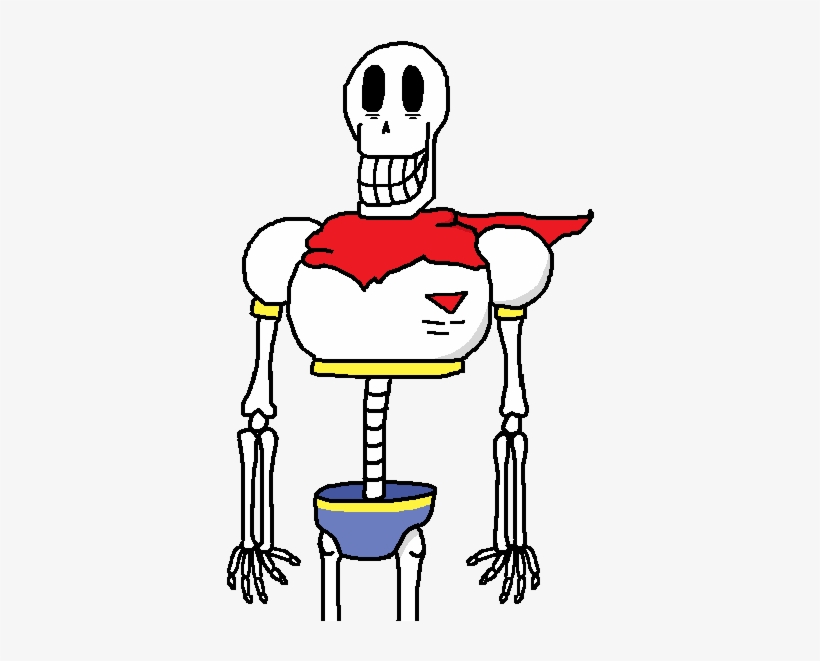 Here's A Drawing Of Papyrus I Made In Ms Paint At 3 - Undertale Papyrus Ms Paint, transparent png #1369262