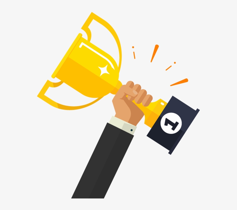 Hand With Trophy Icon - Trophy Icon, transparent png #1369385