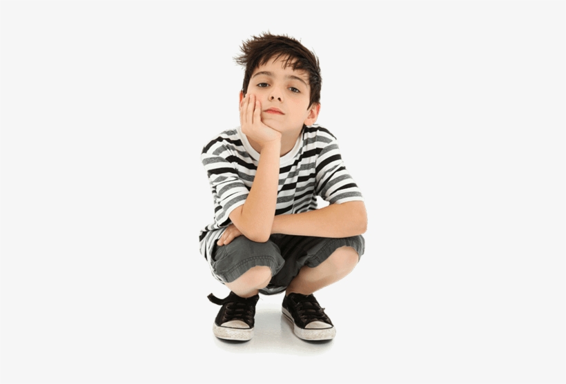 Mad Child Png - Thinking Young Boy, transparent png #1369426