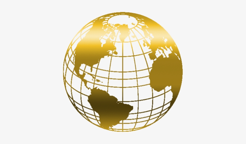 One Of The Best Ways To Build Awareness, Is To Be In - Golden World Globe Png, transparent png #1369833
