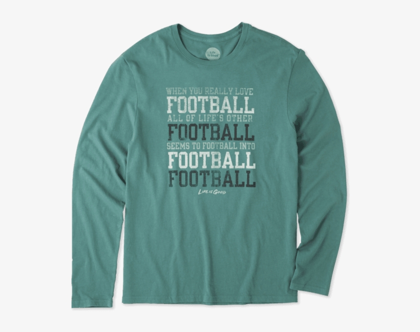 Men's Football Long Sleeve Smooth - T-shirt, transparent png #1369967
