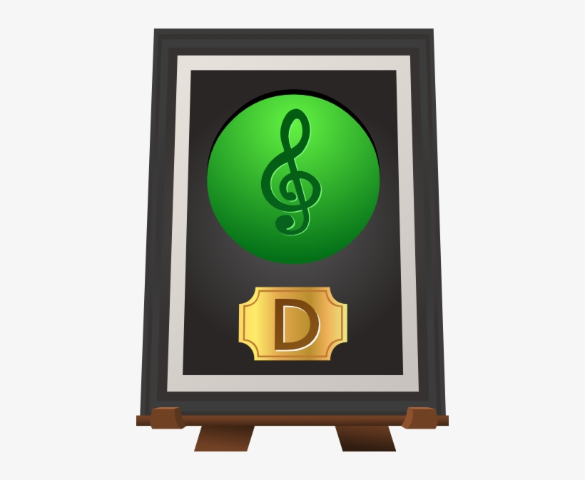How To Set Use Trophy Music D Green Icon Png, transparent png #1369999