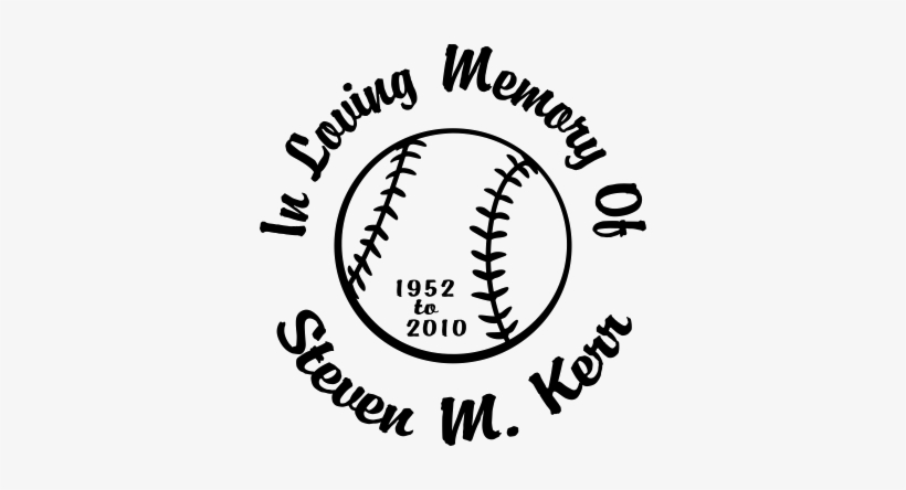 Clipart Freeuse Download Memory Drawing Memorial - Loving Memory Baseball Decals, transparent png #1370443