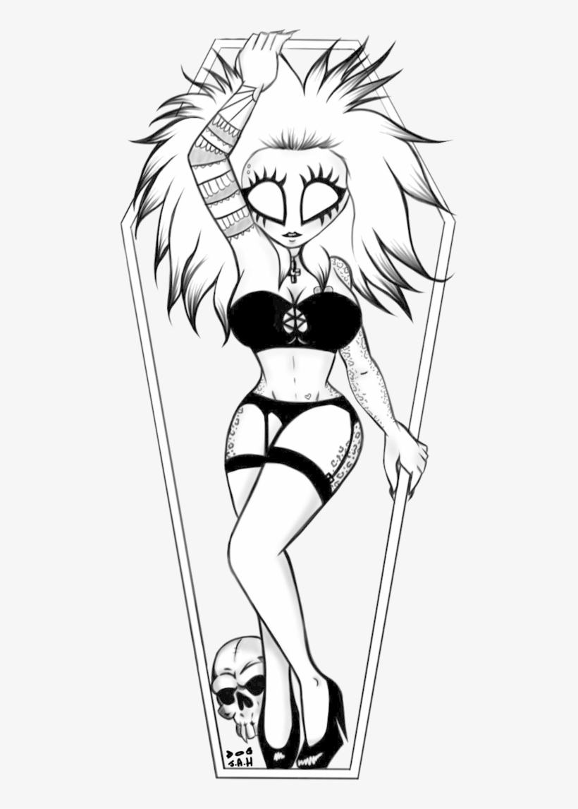 Cartoony Drawing At Getdrawings - Cartoon Pin Up Drawings, transparent png #1370485