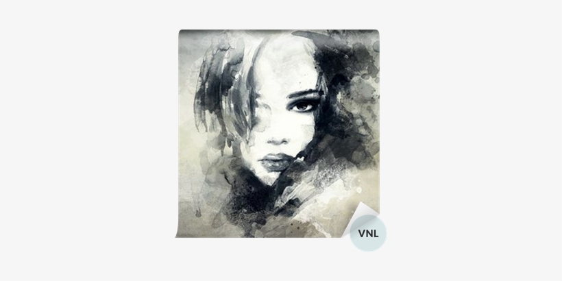 Vinyl Wall Mural Abstract Woman Portrait - There Is A Story Behind Every Person, transparent png #1370535