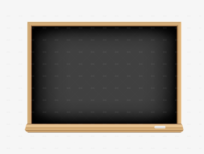 Black Empty Blackboard Black Empty Blackboard - Multiplication Table, transparent png #1370582