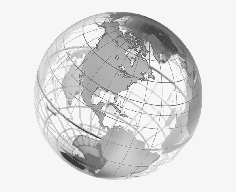 Transparent Globe In Gray, transparent png #1370727