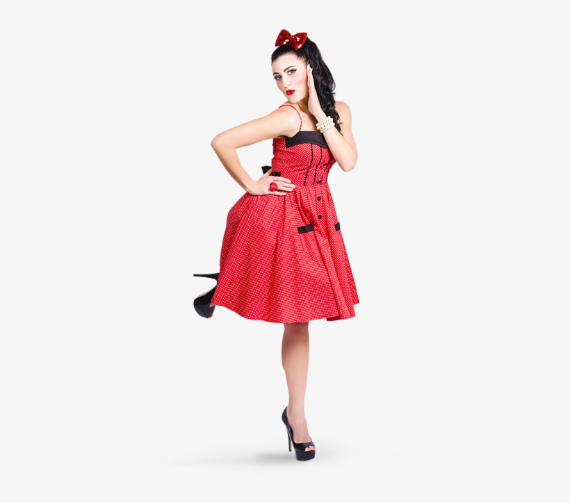 Click And Drag To Re-position The Image, If Desired - Pin-up Model, transparent png #1370753