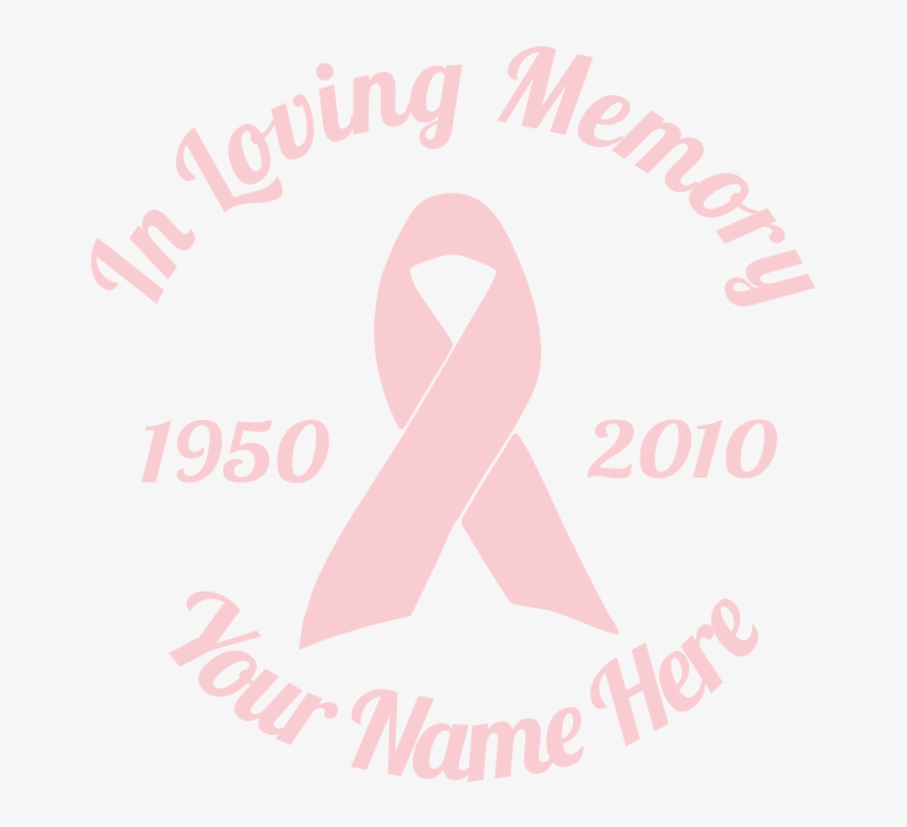 In Loving Memory Ribbon Sticker - Loving Memory Heart Sticker, transparent png #1370819